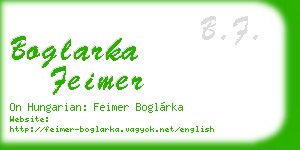boglarka feimer business card